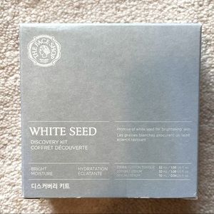 The face shop white seed discovery kit with toner lotion and serum